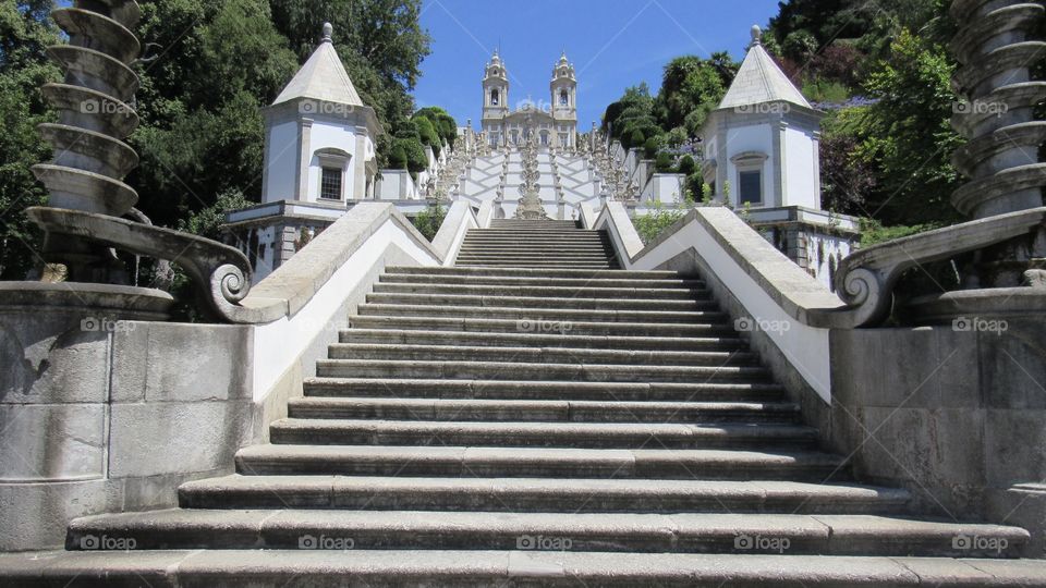 Great staircase of the church of Braga - Portugal