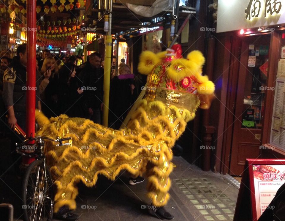 Chinese New Year lion dance