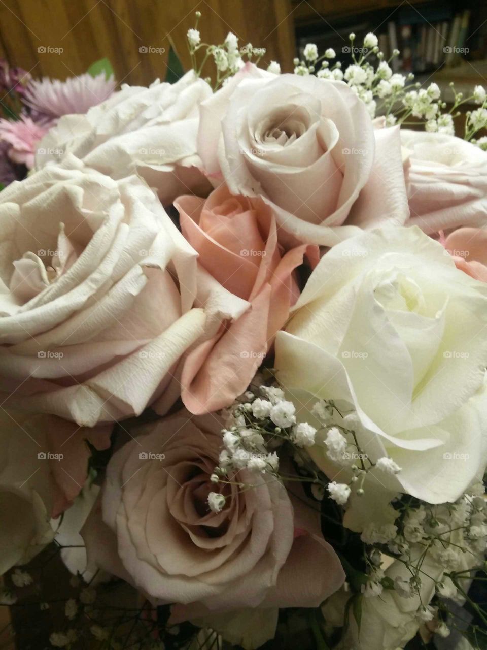 Wedding, Rose, Bride, Bouquet, Marriage