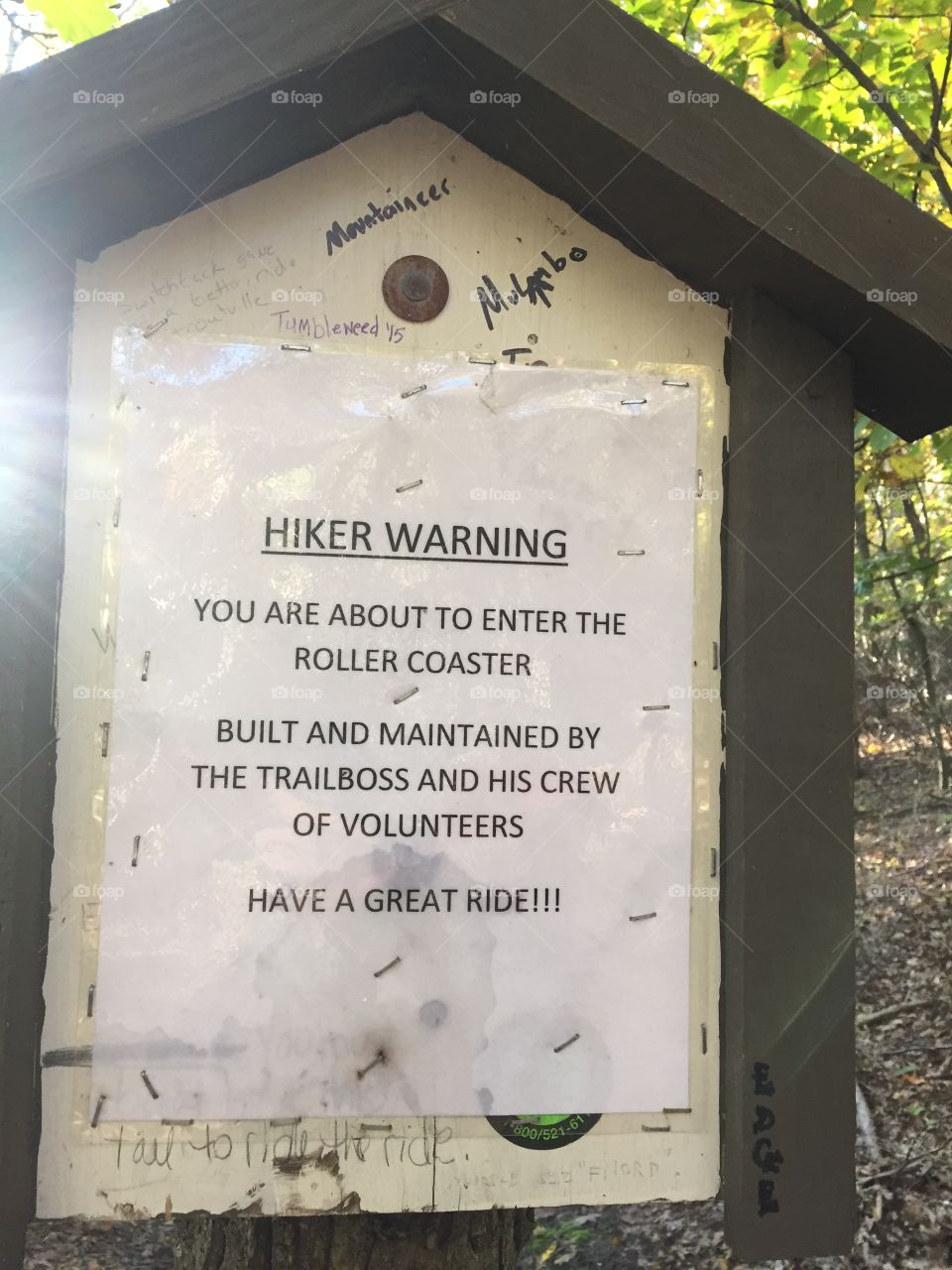 Hiker Warning