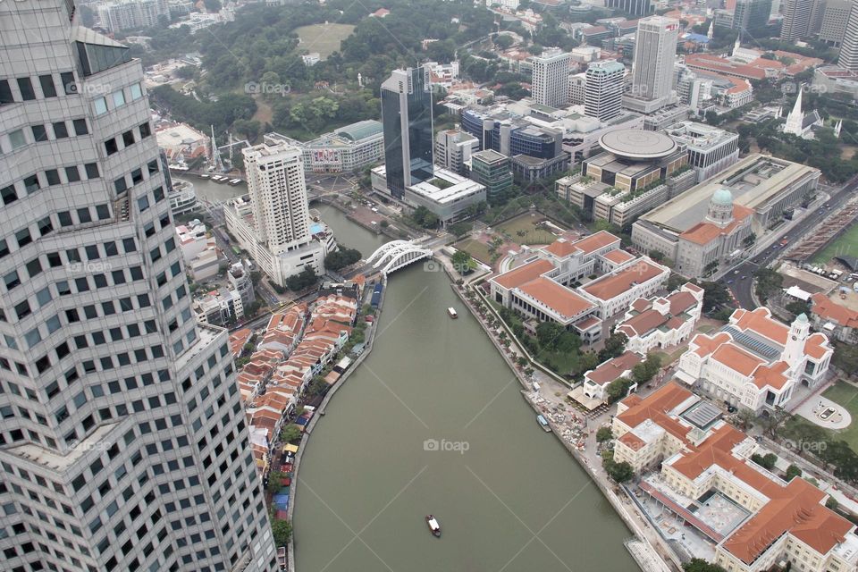 View from the top - city lake 