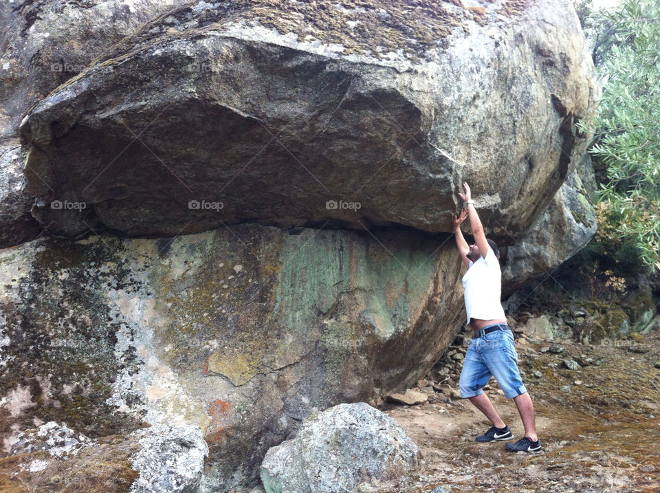 nature funny guy rock by djmfotos