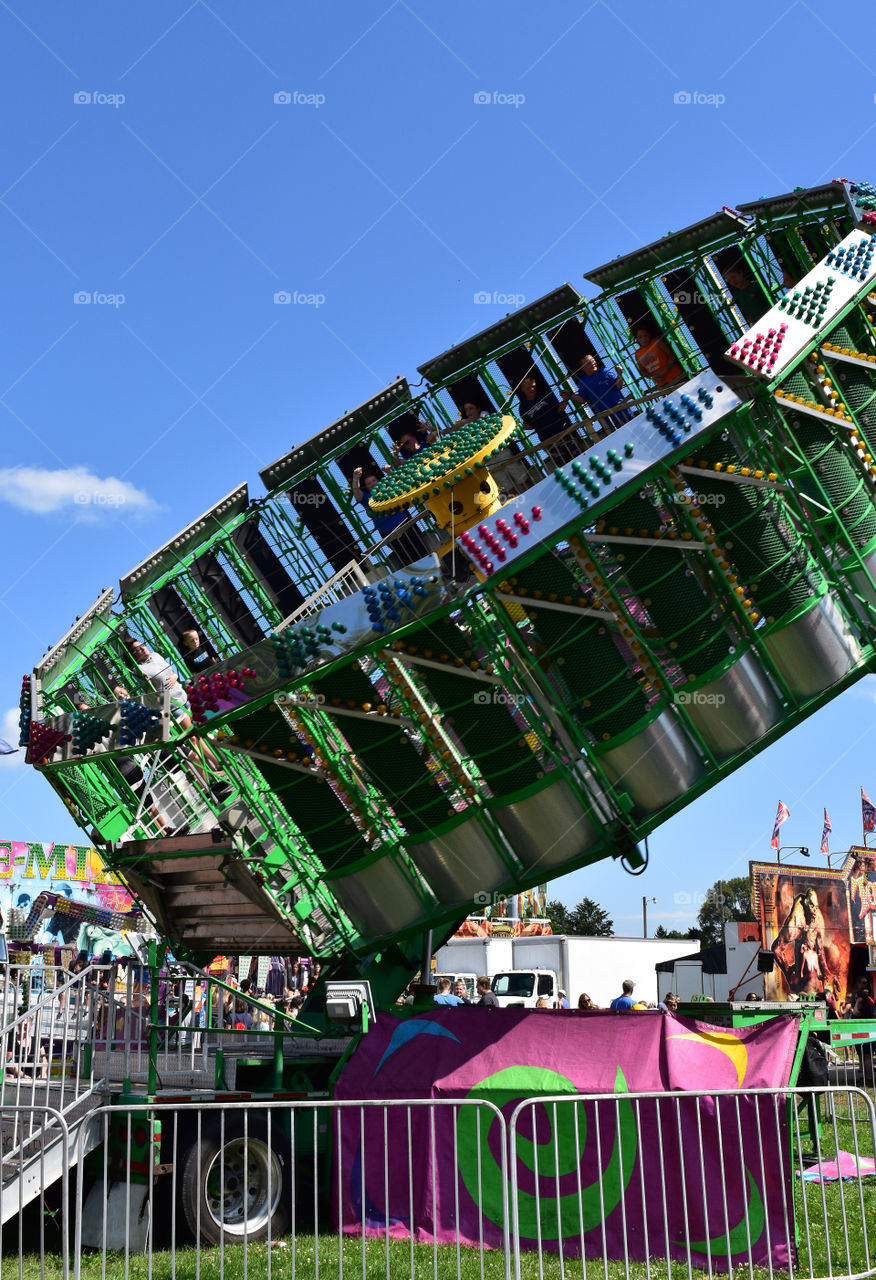 Gravity ride at the carnival