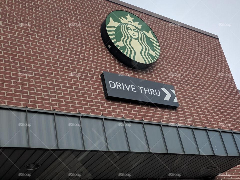 Starbucks drive thru