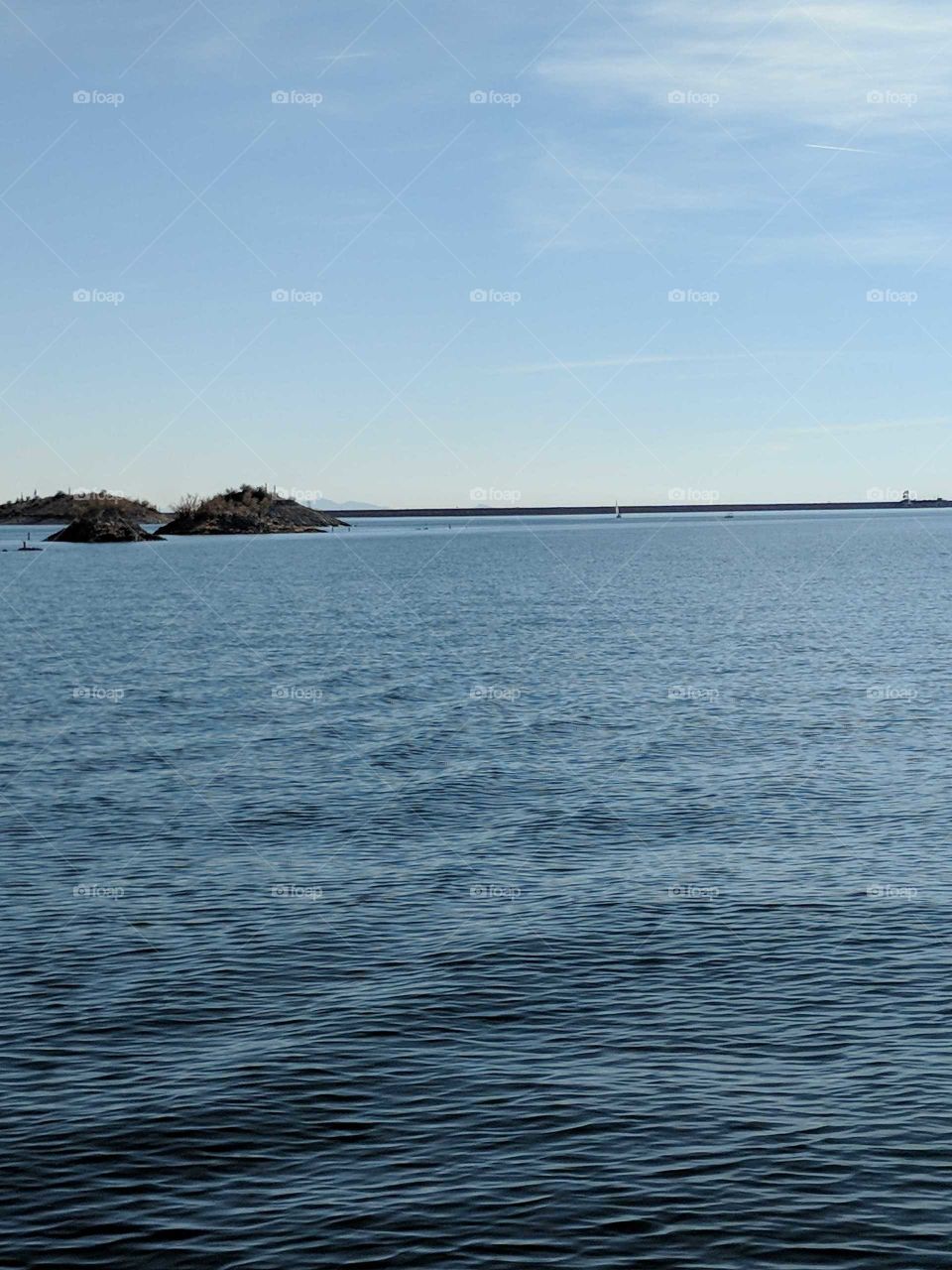 island on lake