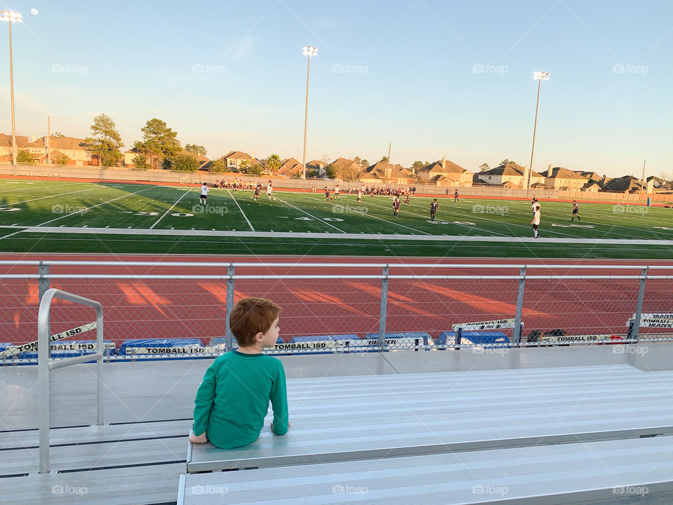 Watching high school soccer 