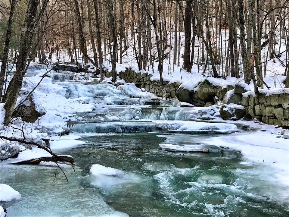 Cascading Falls in Vermont 