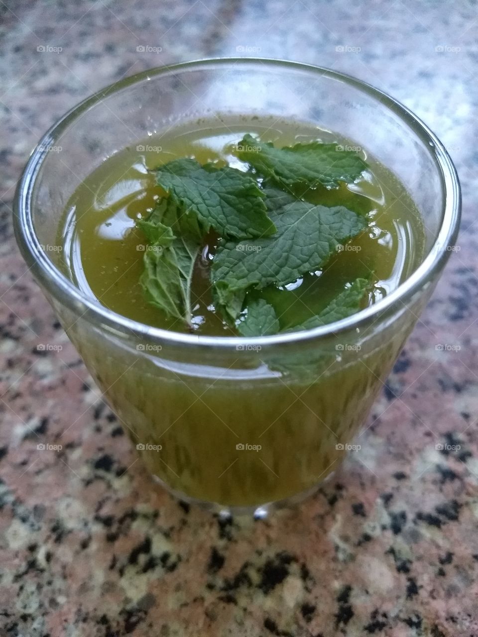 being cool with mint syrup in summer