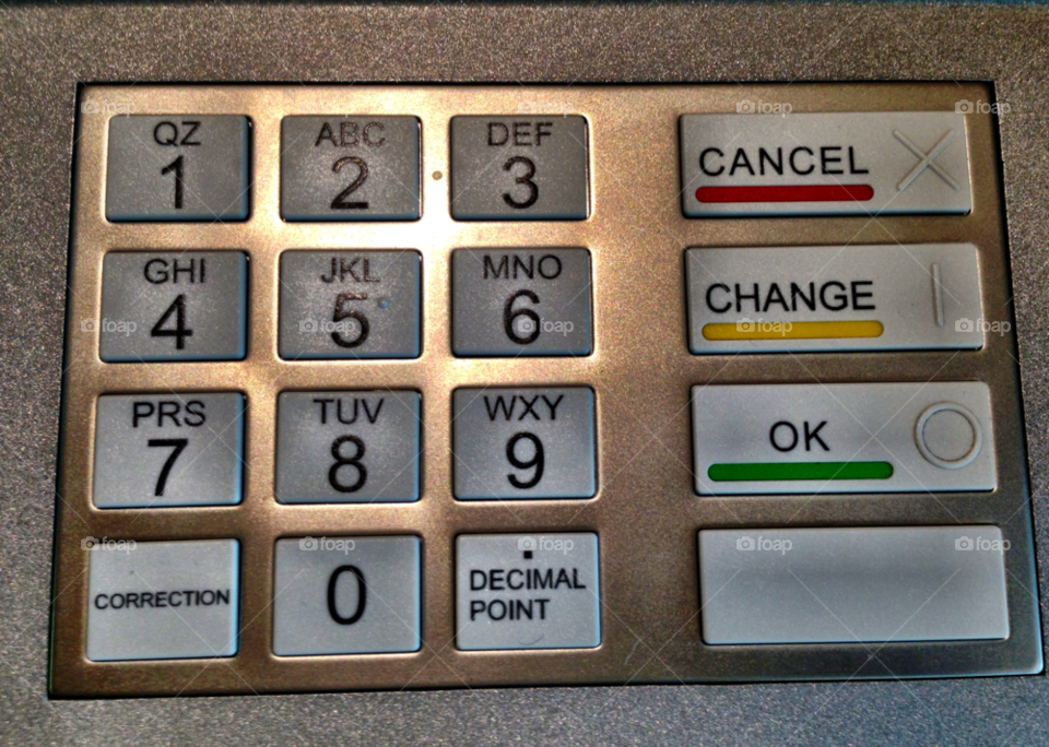 atm machine number keypad by jmsilva59