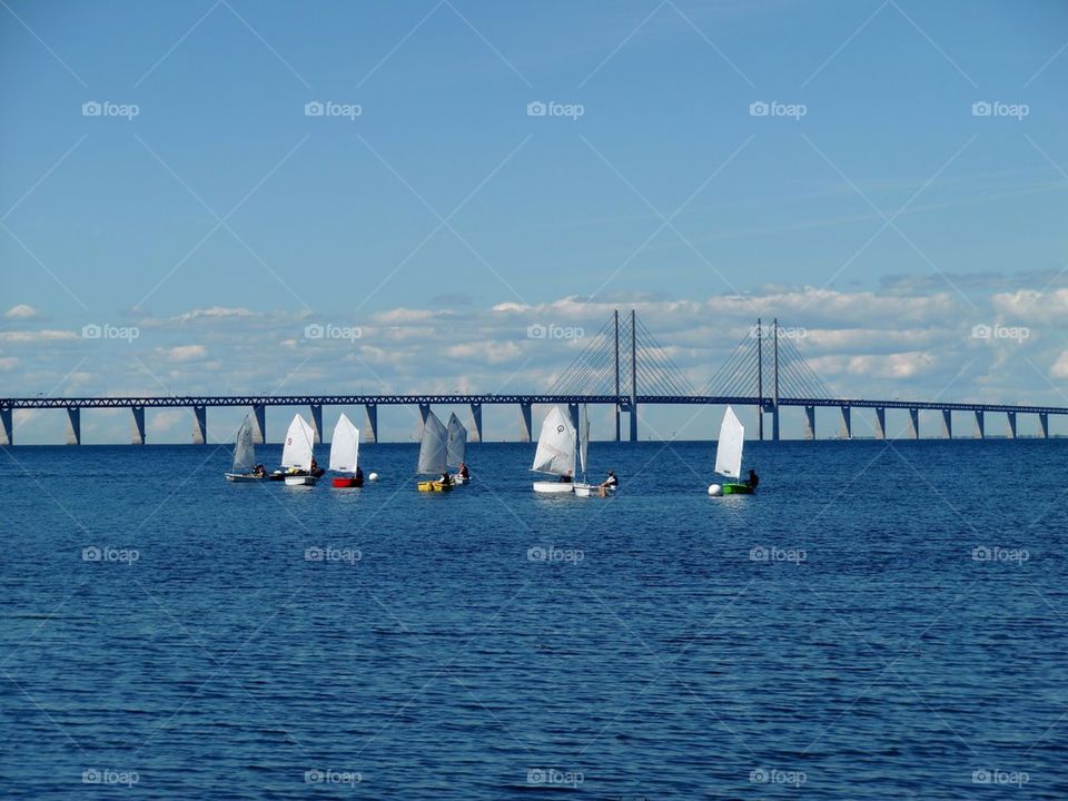 Sailboat in sea