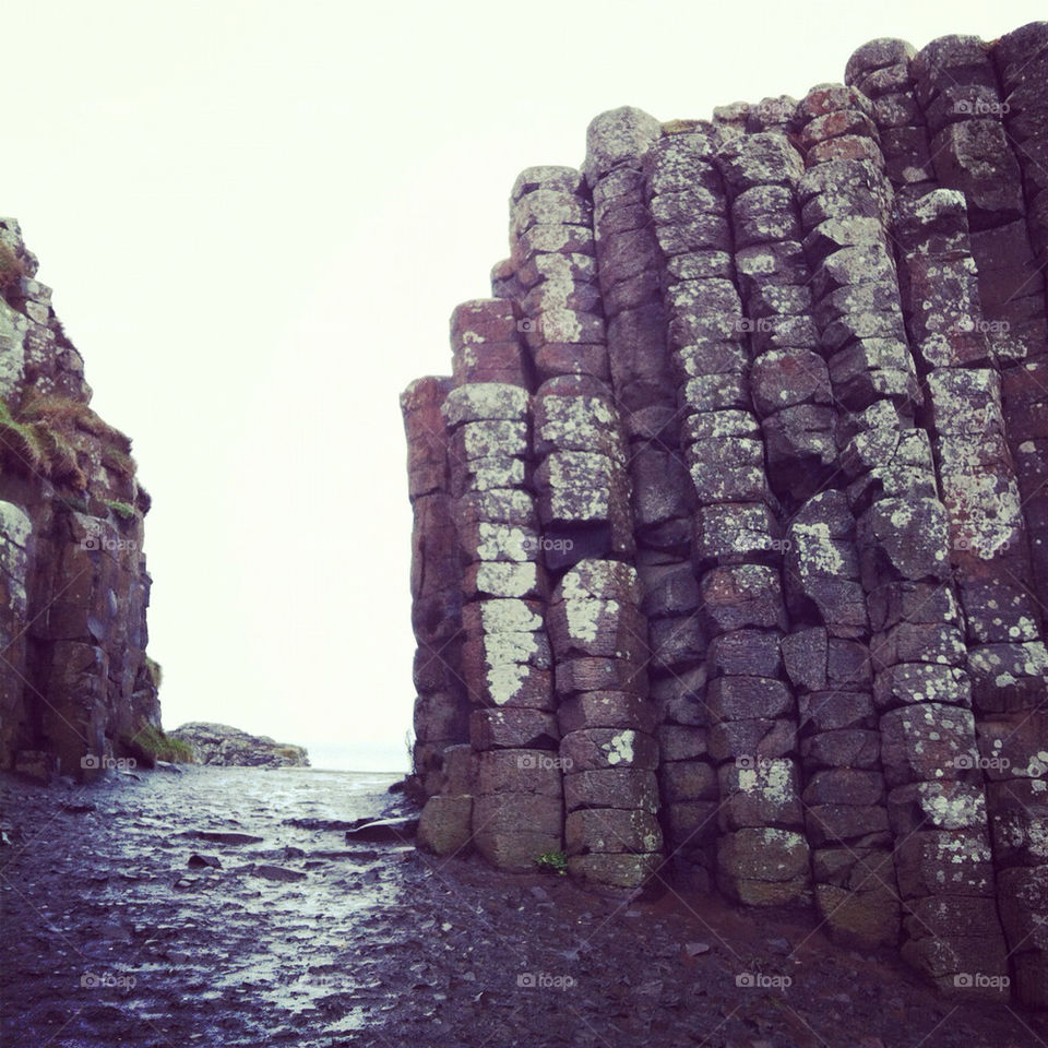 giants causeway stones stone rock by sarrem