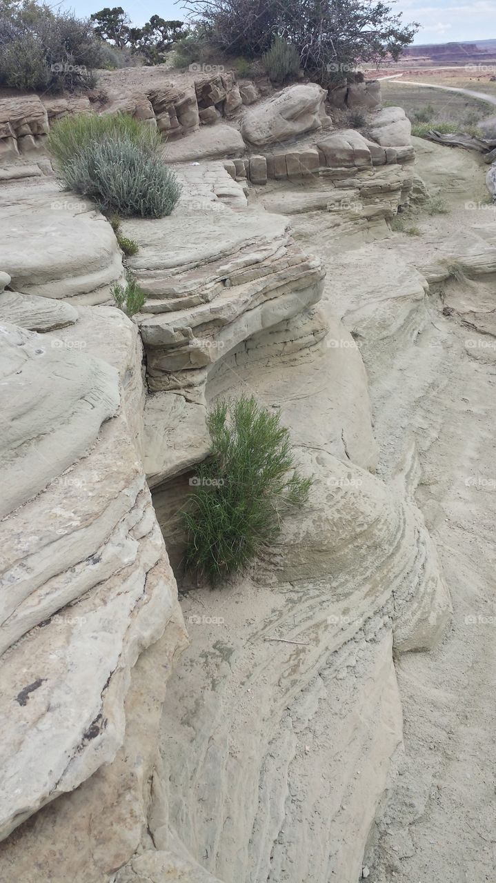 Layers. At a canyon through Colorado 