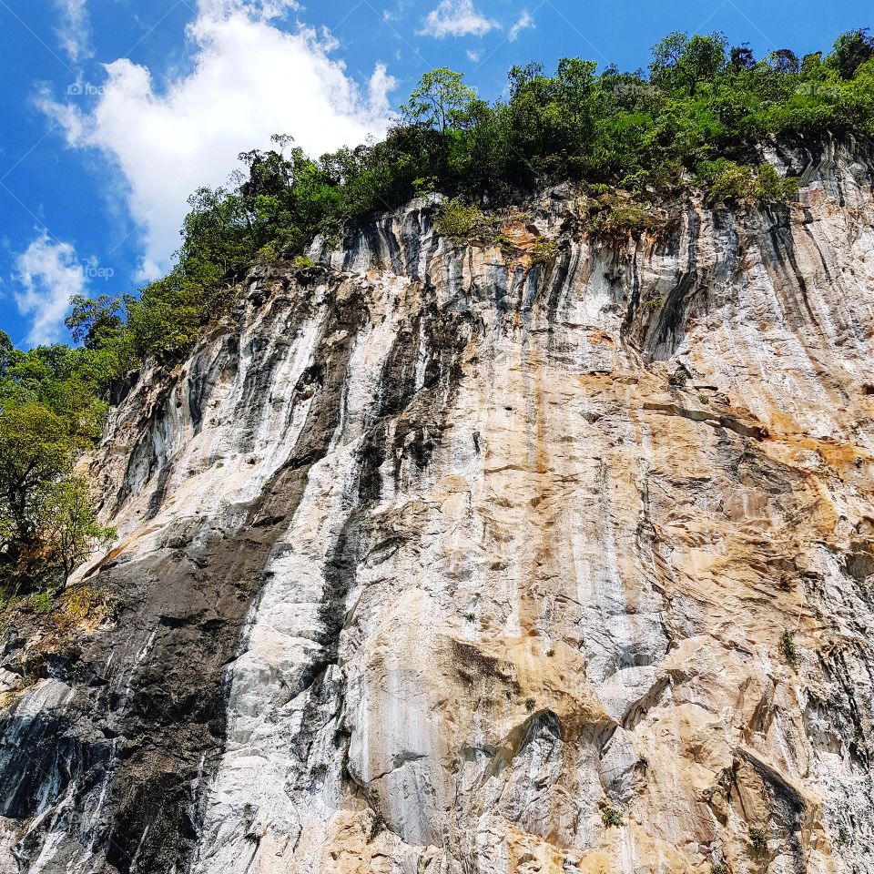 Rocky mountain against sky