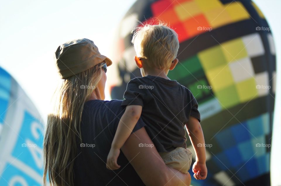 Watching the balloons go up