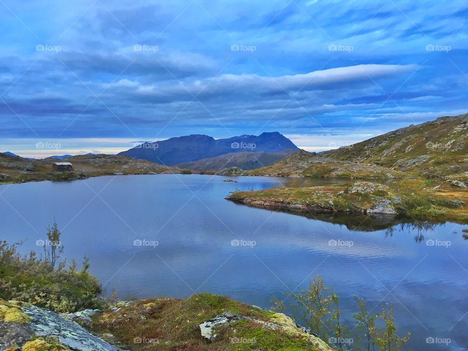 Lake at the mountain Litjetind - Narvik 
