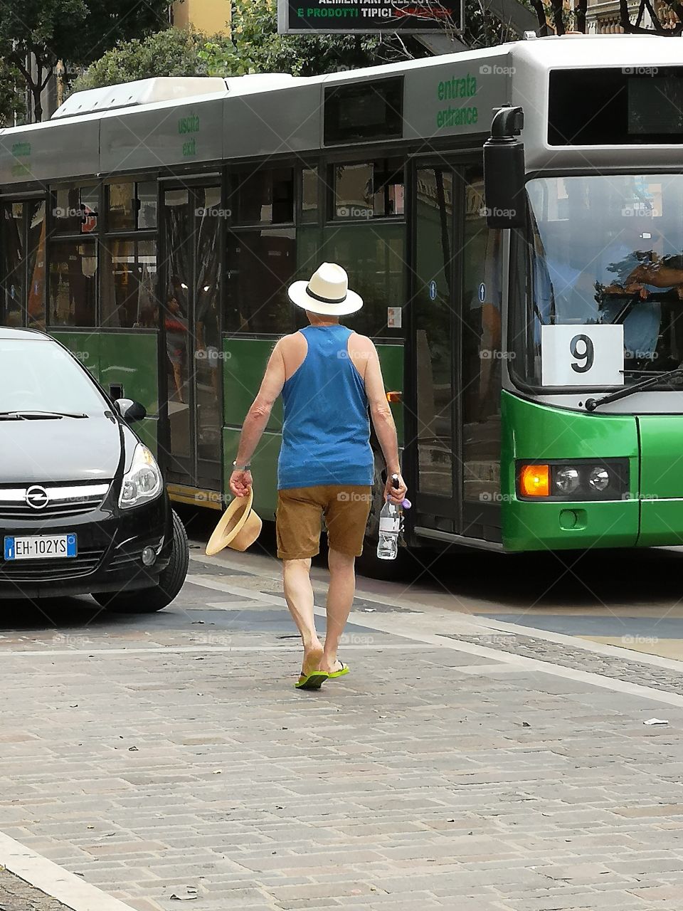 Man walking on the street