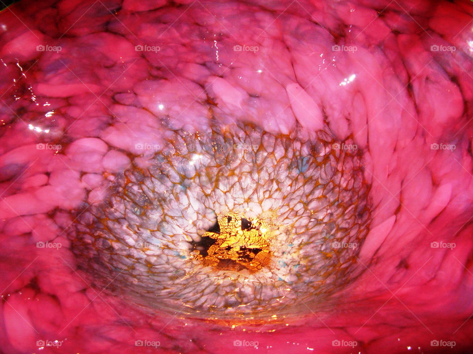 pink glass art modern by litlit