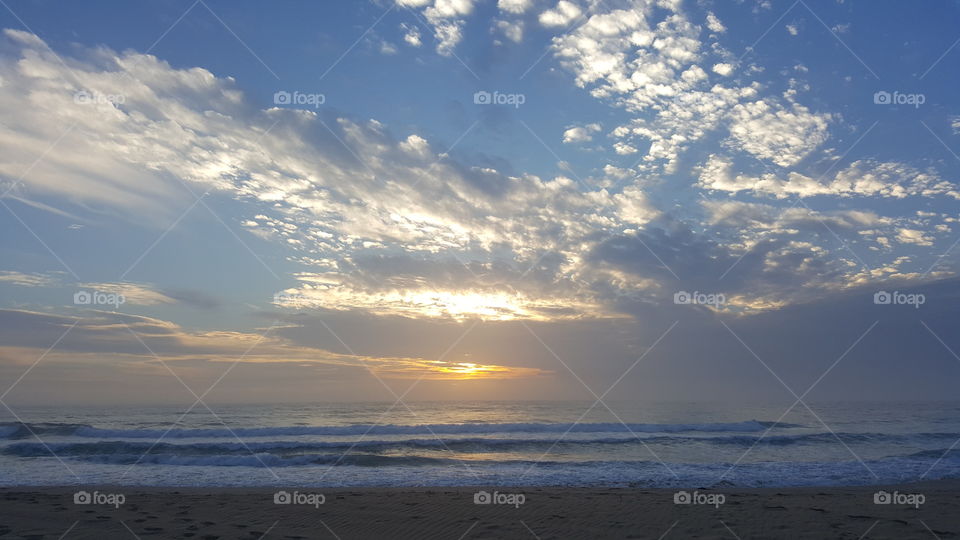 Sunrise over Diamond Beach