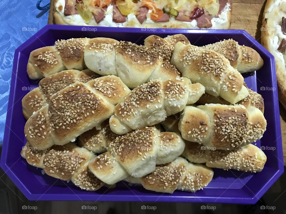 Homemade rolls.