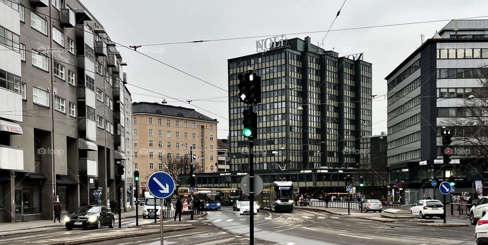 Architectural solutions from different eras at Sörnäinen, Helsinki Finlad.