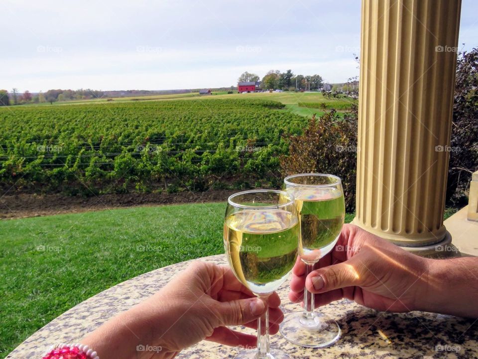 Sharing a glass of wine