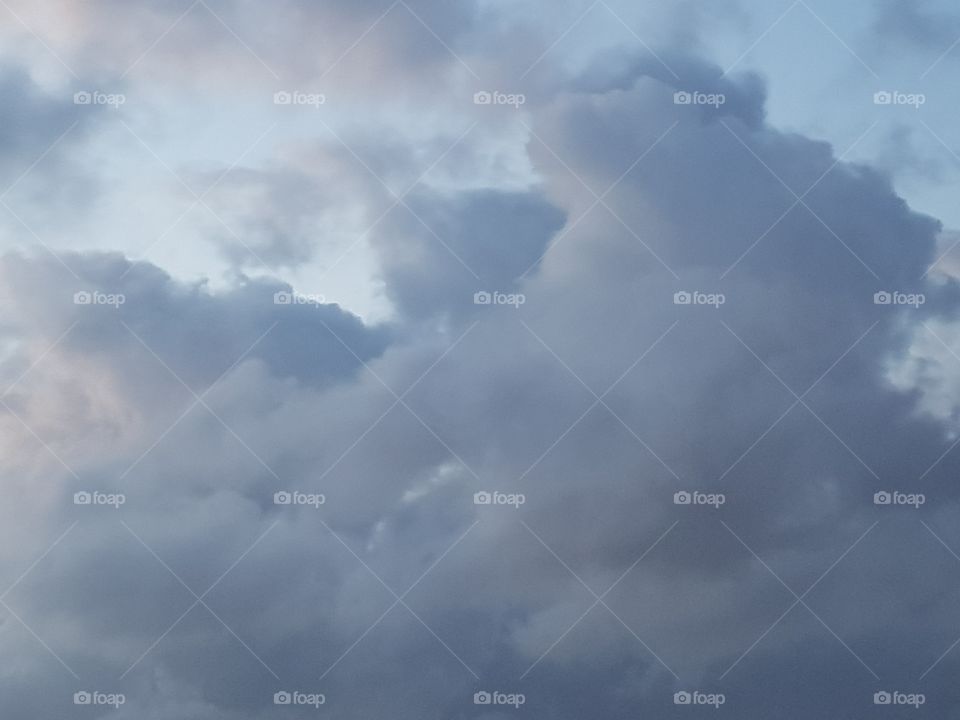 Creative in the air with clouds photo.