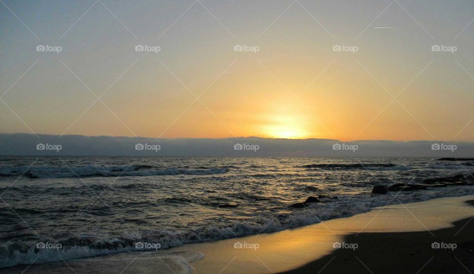Beach at Sunset, Italy