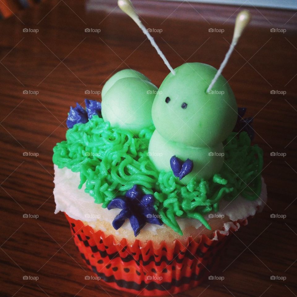 Caterpillar Cupcake