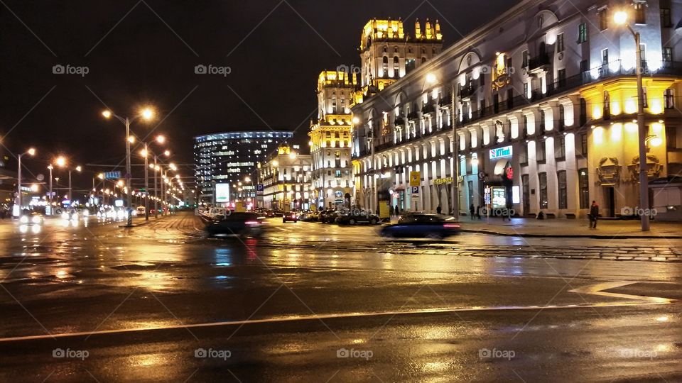 night in Minsk