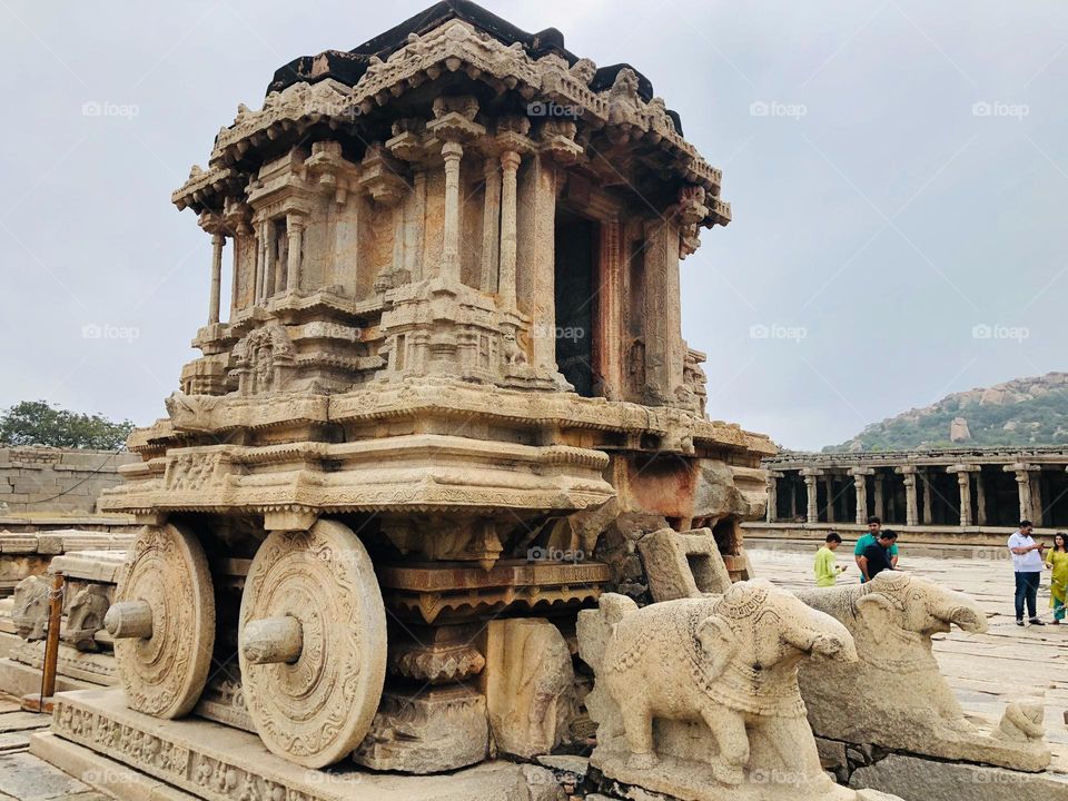 A cart of antiquities