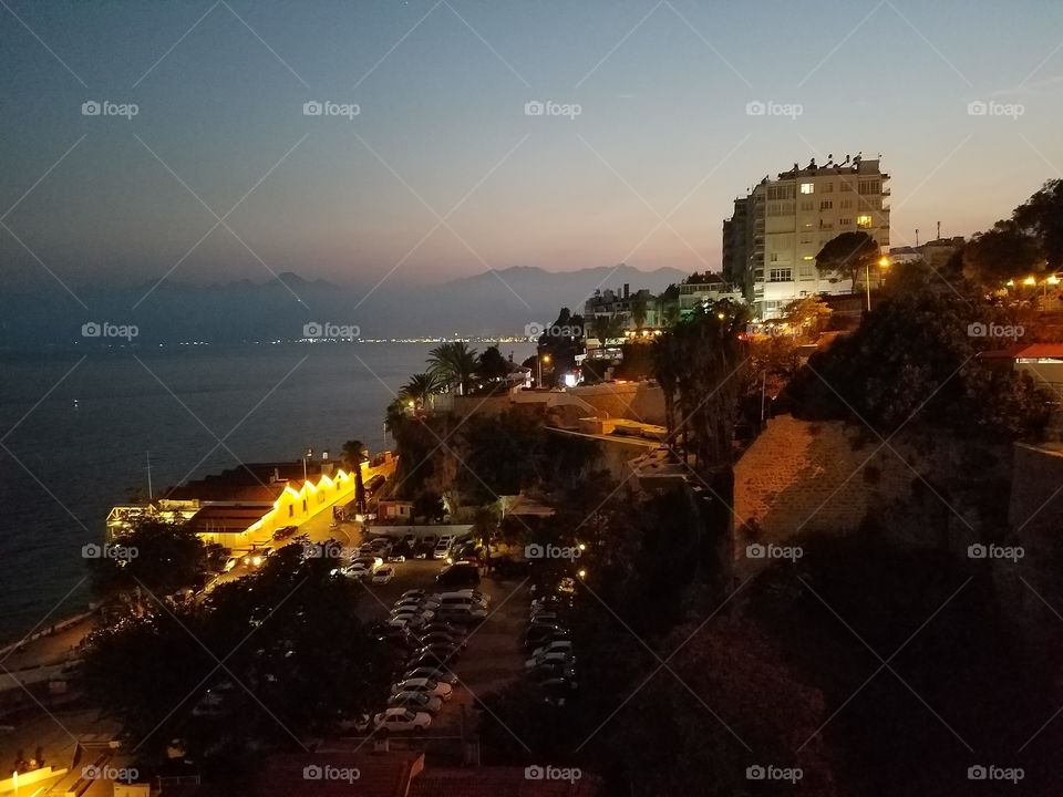 old town antalya harbor, in turkey