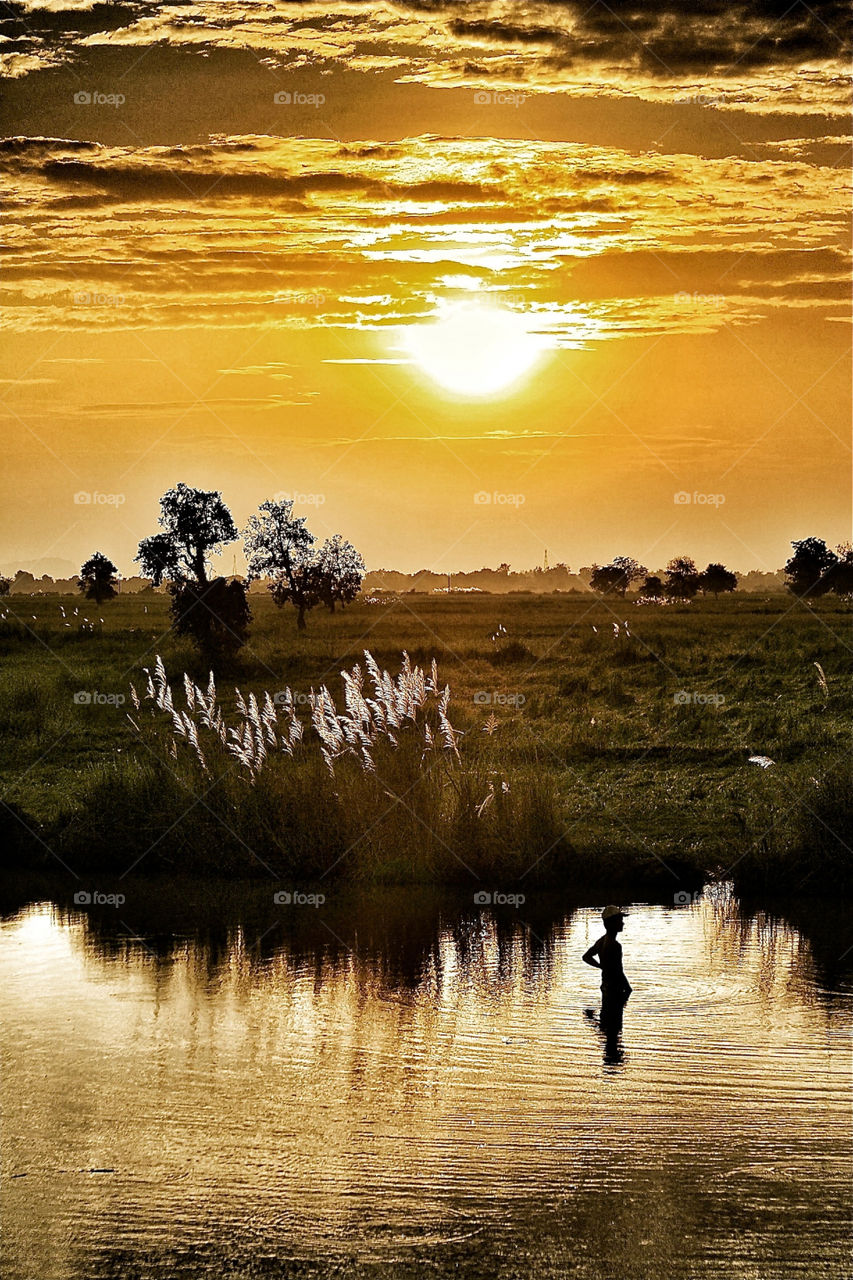 Cambodia Sunset