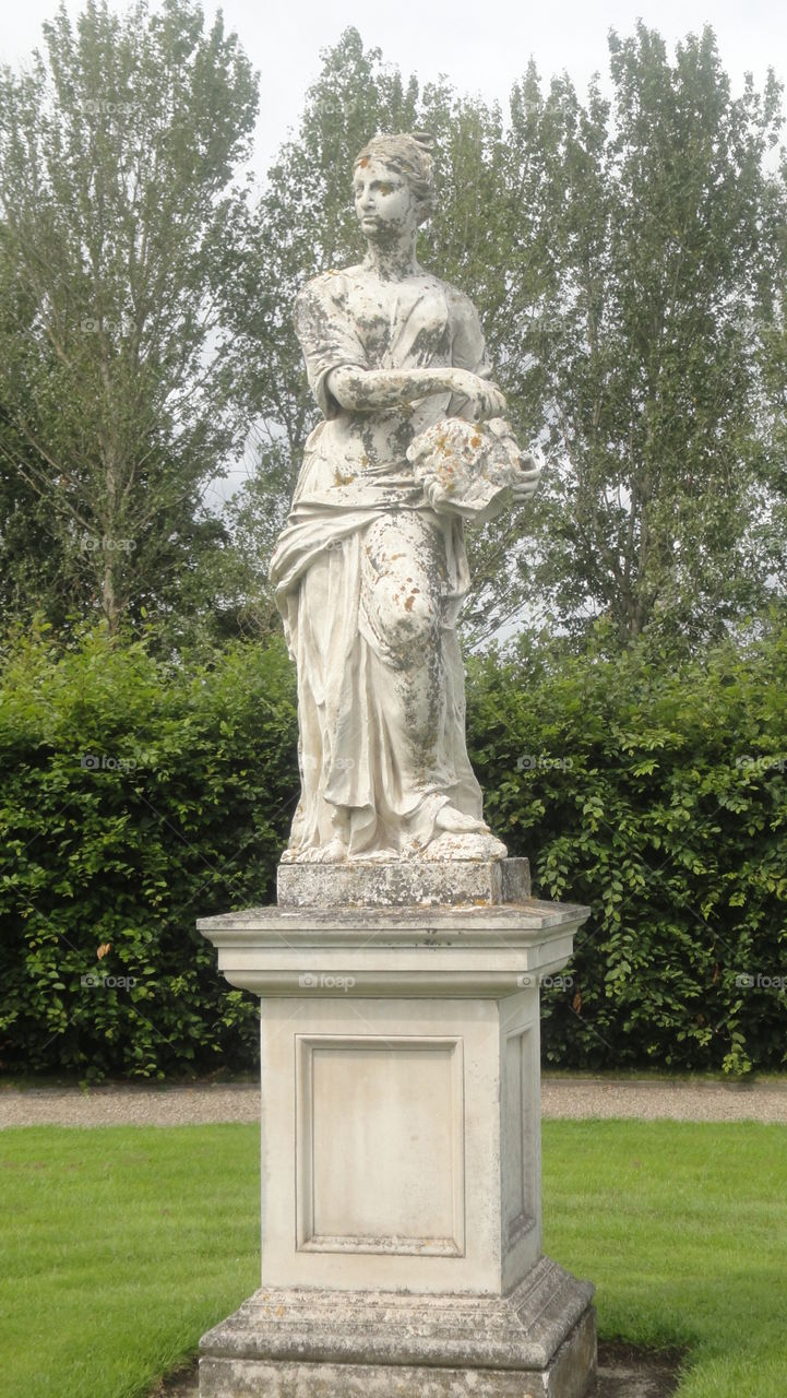 Sculpture at a garden of an art museum in Dublin