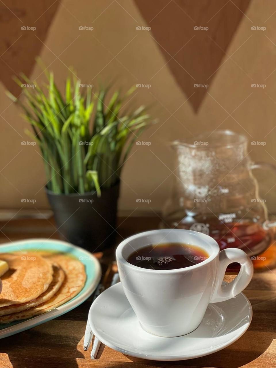 Coffee and pancake☕🥞