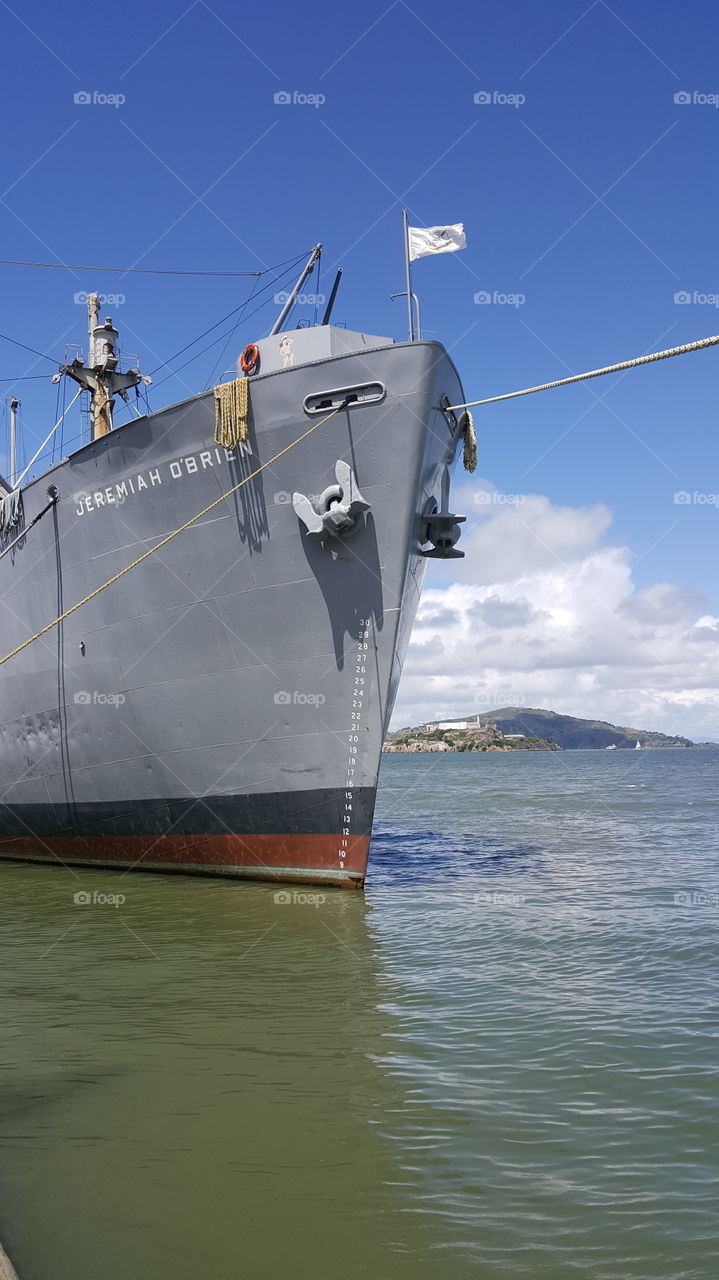 Battle ship and alcatraz