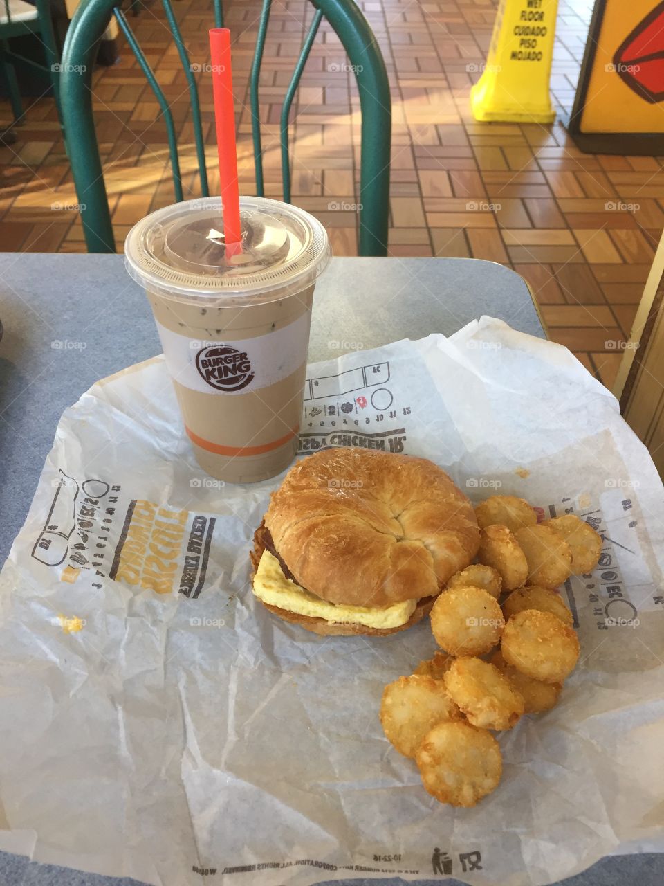 Breakfast at Burger King
