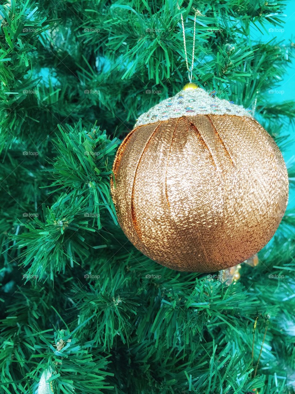 Decoration on pine tree