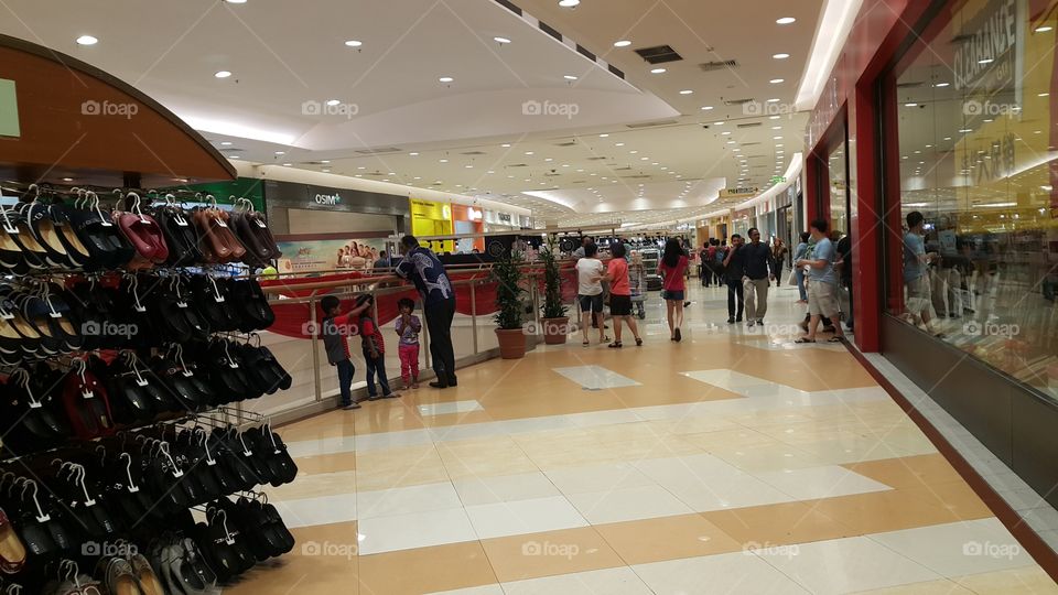 Shoe kiosk at mall in Seremban Malaysia