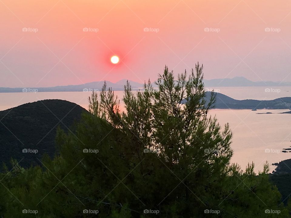 Greece summer sunset 2017