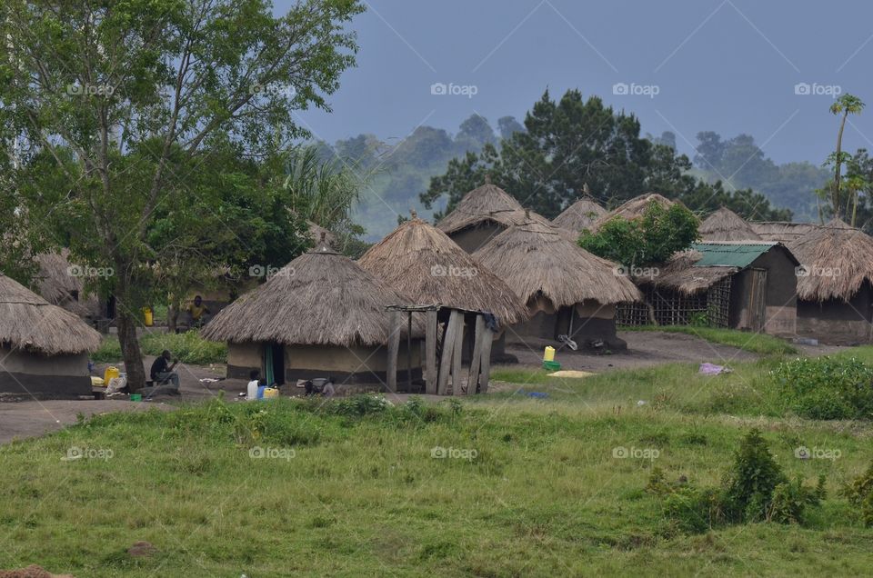 Ugandian village. A village in Uganda in Bihanga where I was working 2 years ago.