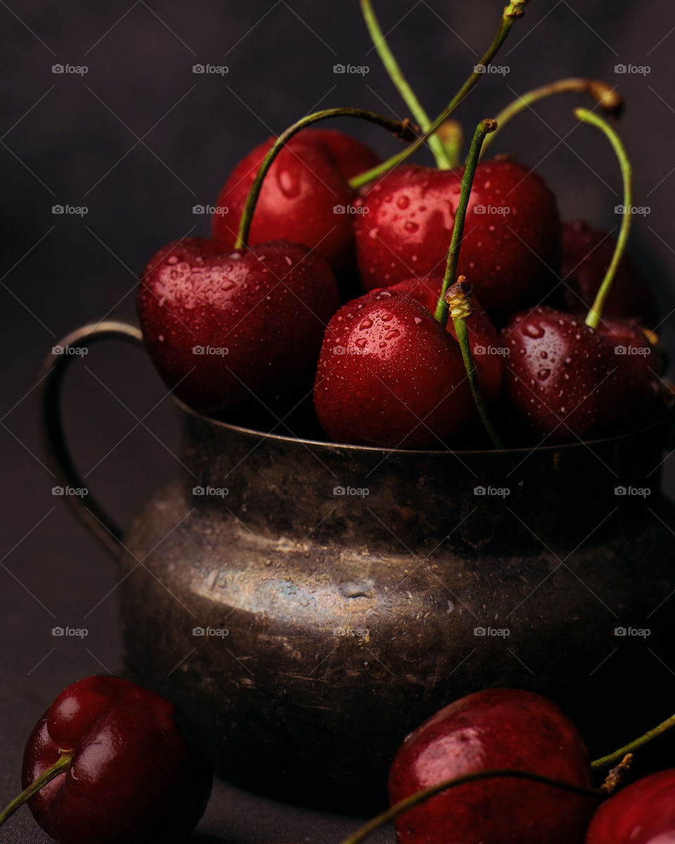 Fresh cherries