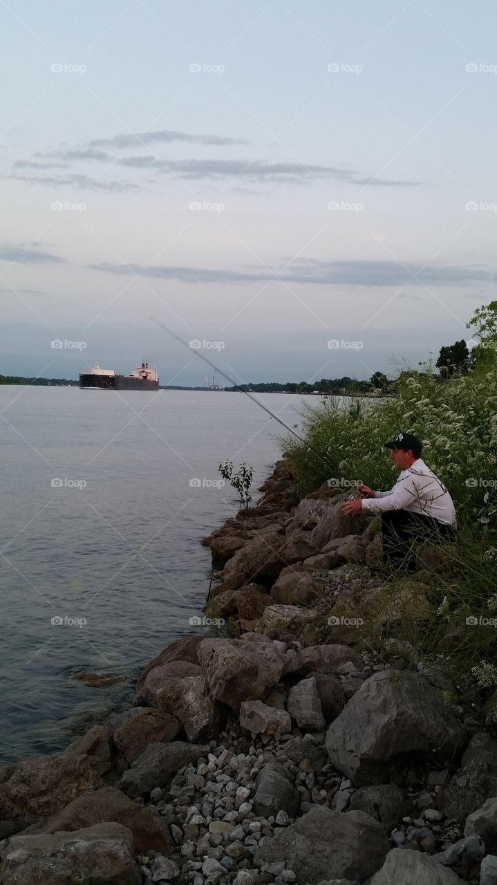 Fisherman on the River