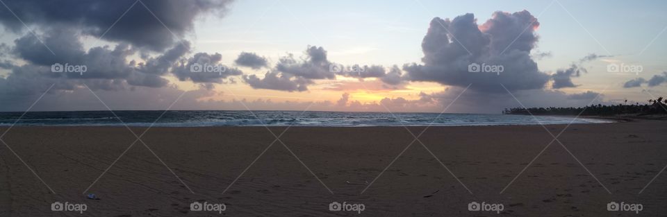 Beach Sunrise. Punta Cana Beach Sunrise