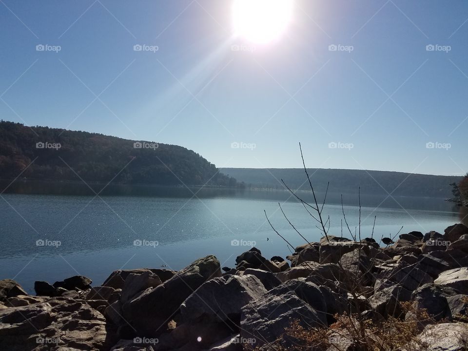 Rising over Devil's Lake