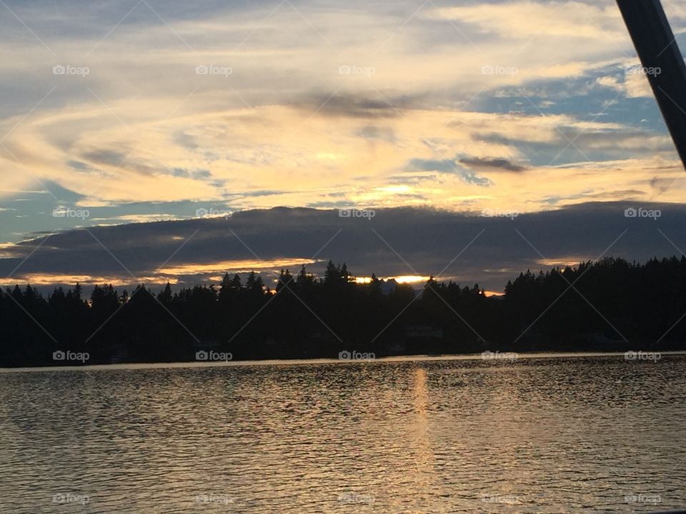 Water, Lake, Landscape, Sunset, River