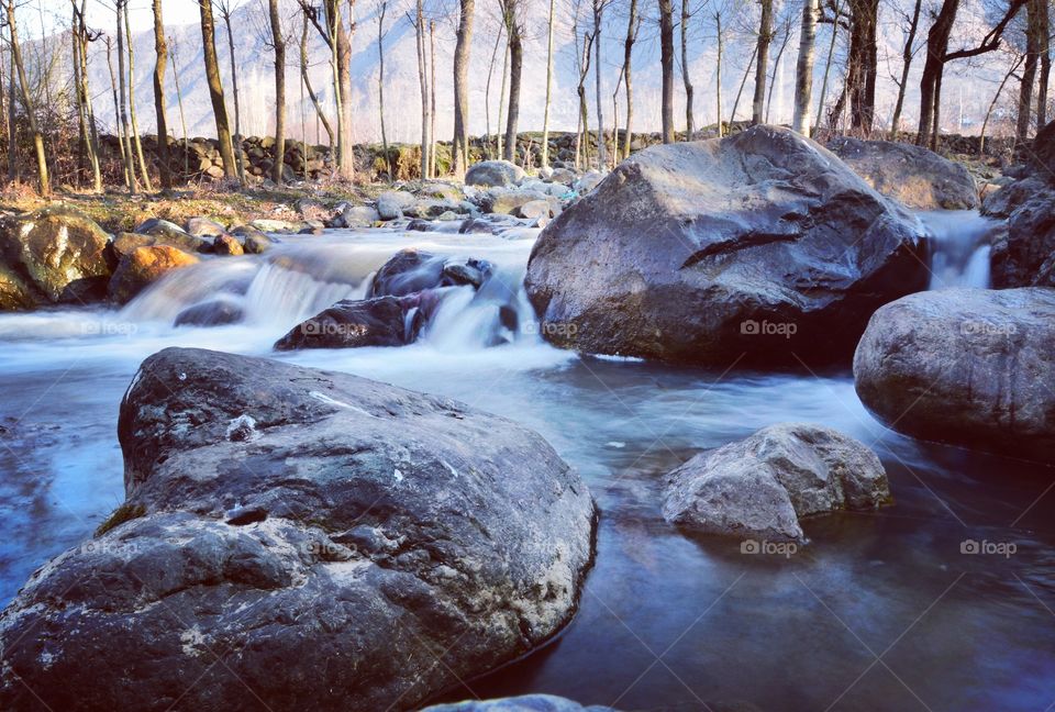 No Person, Water, Rock, Nature, River