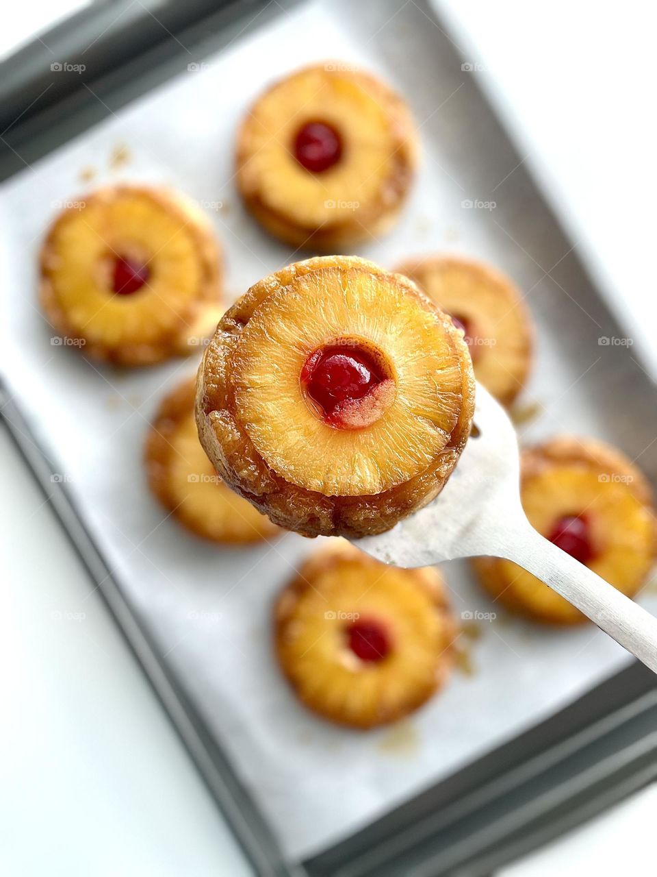 Homemade pineapple upside down cookies, making new sugar cookies, delicious new recipes, making cookies at home, colorful cookies