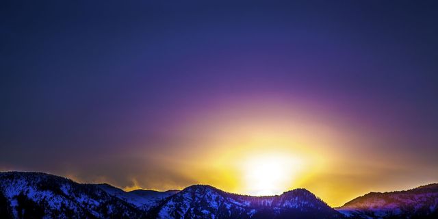 Purple mountains 