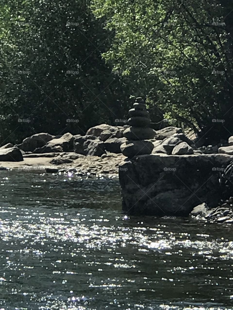 Clear Creak River Rock Stack