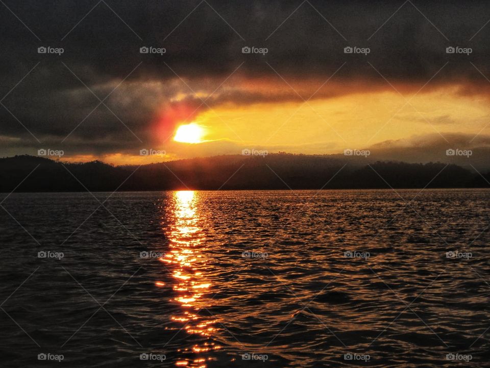 sunrise on matano lake